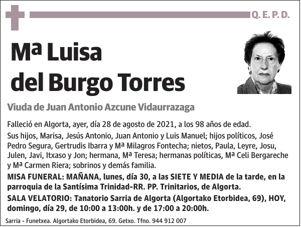 Mª Luisa del Burgo Torres