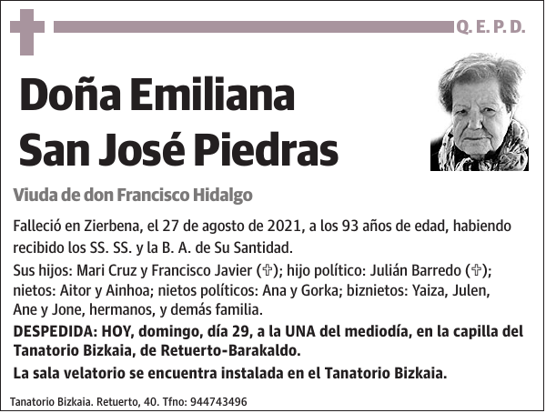 Emiliana San José Piedras