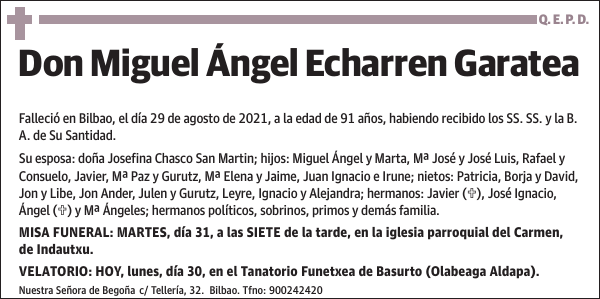 Miguel Ángel Echarren Garatea