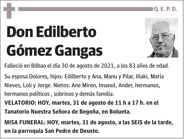 Edilberto Gómez Gangas