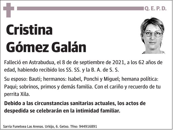 Cristina Gómez Galán