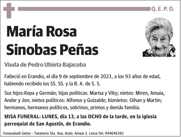 María Rosa Sinobas Peñas