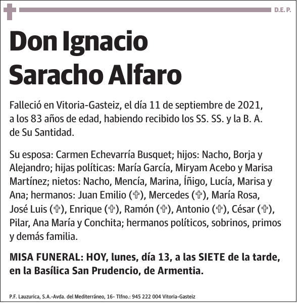 Ignacio Saracho Alfaro