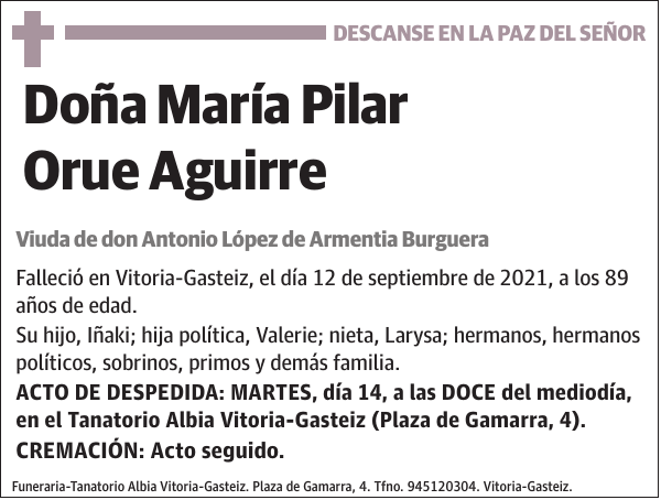 María Pilar Orue Aguirre