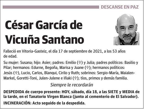 César García de Vicuña Santano