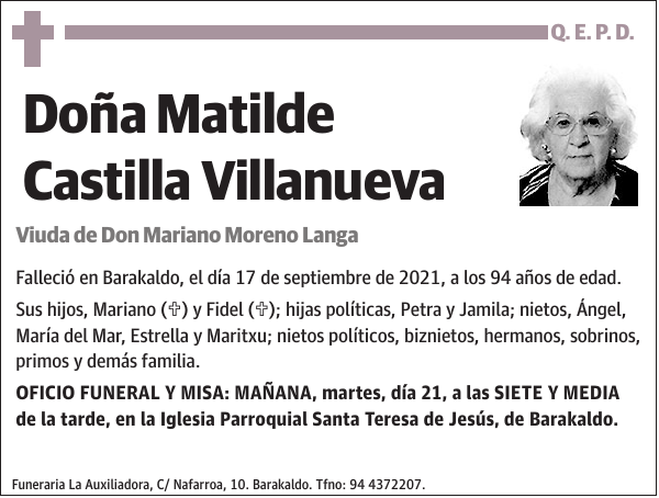 Matilde Castilla Villanueva