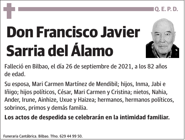 Francisco Javier Sarria del Álamo