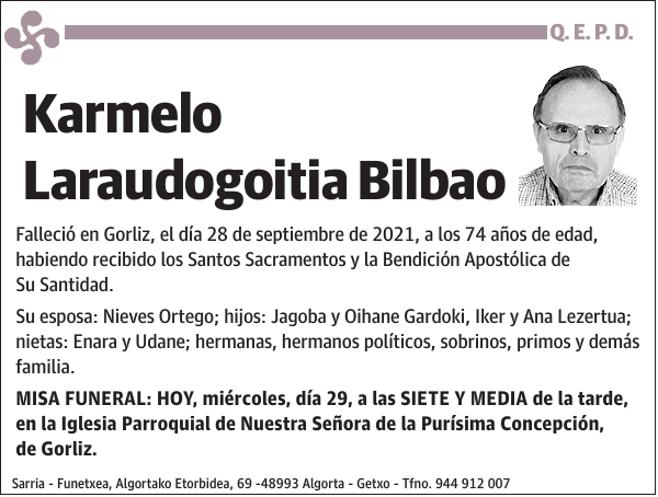 Karmelo Laraudogoitia Bilbao