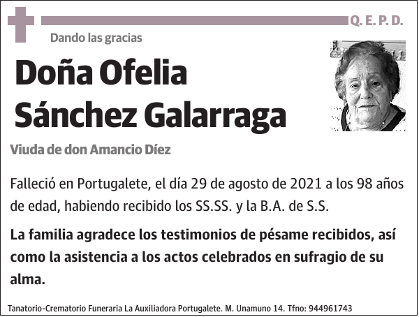 Ofelia Sánchez Galarraga