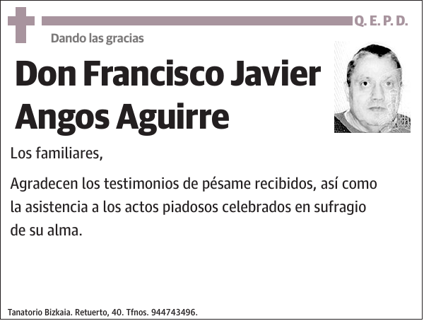 Francisco Javier Angos Aguirre