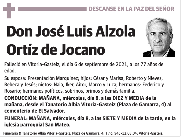 José Luis Alzola Ortíz de Jocano