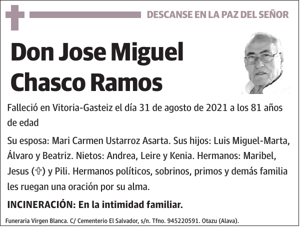 Jose Miguel Chasco Ramos