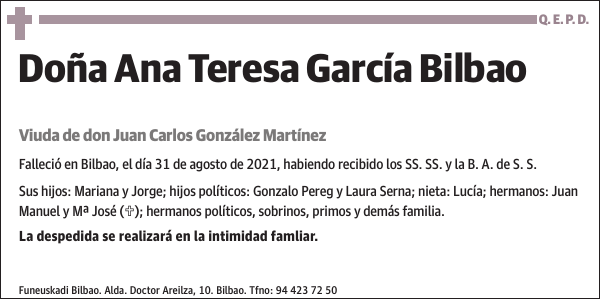 Ana Teresa García Bilbao