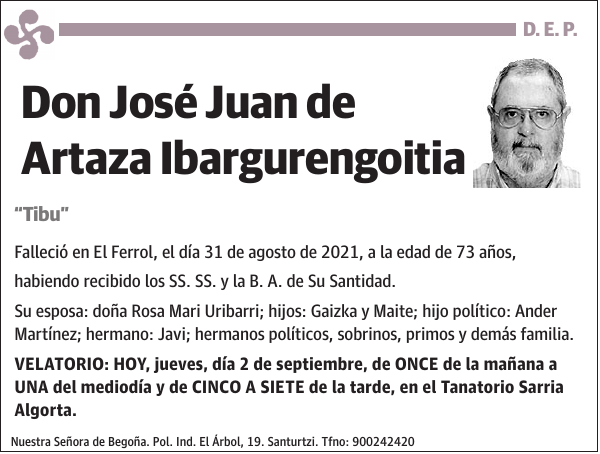 José Juan de Artaza Ibargurengoitia