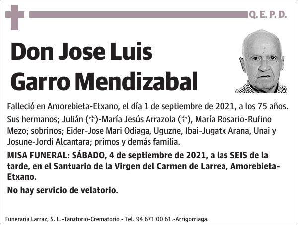 Jose Luis Garro Mendizabal