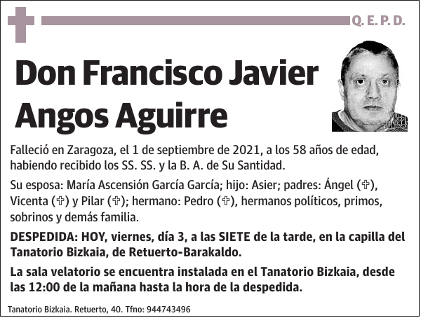 Francisco Javier Angos Aguirre