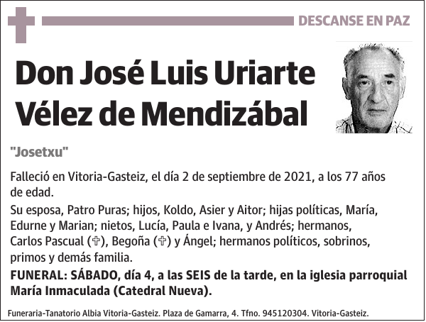 José Luis Uriarte Vélez de Mendizábal