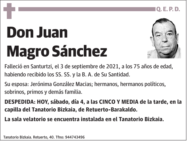 Juan Magro Sánchez