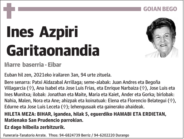 Ines Azpiri Garitaonandia