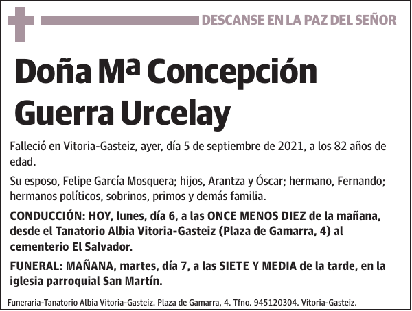 Mª Concepción Guerra Urcelay