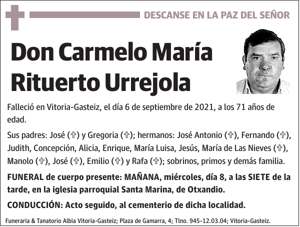 Carmelo María Rituerto Urrejola