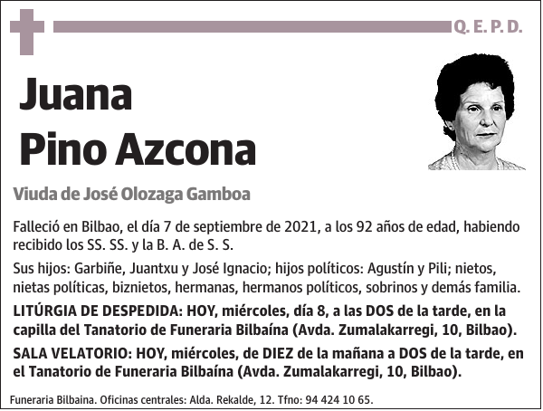 Juana Pino Azcona