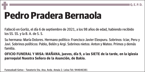 Pedro Pradera Bernaola