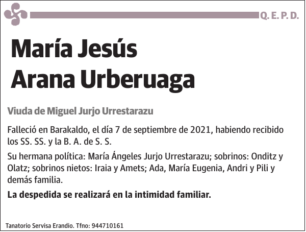 María Jesús Arana Urberuaga