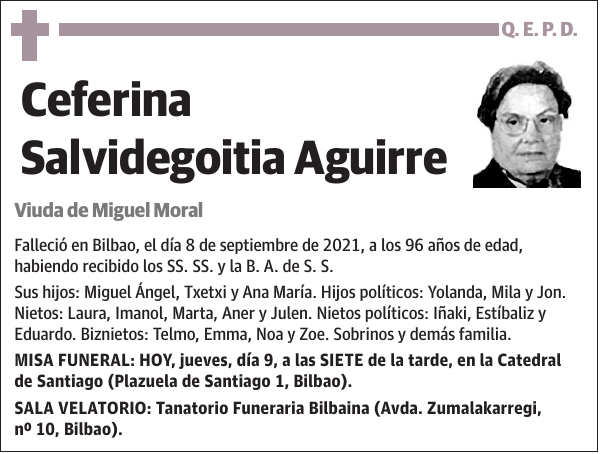 Ceferina Salvidegoitia Aguirre