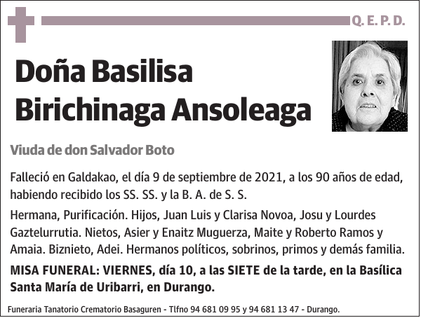 Basilisa Birichinaga Ansoleaga