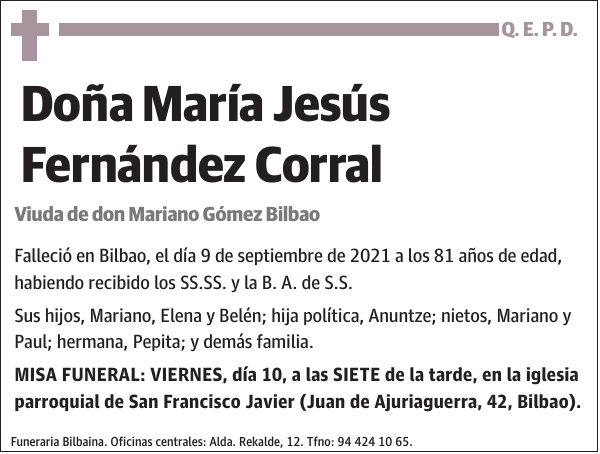 María Jesús Fernández Corral