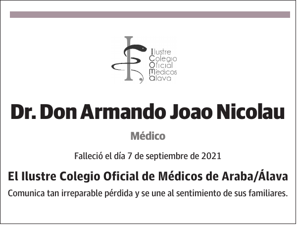 Dr. Armando Joao Nicolau Médico