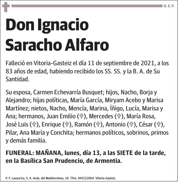 Ignacio Saracho Alfaro