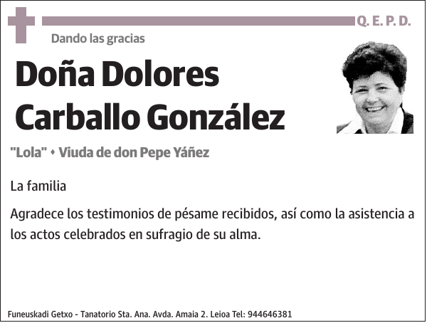 Dolores Carballo González