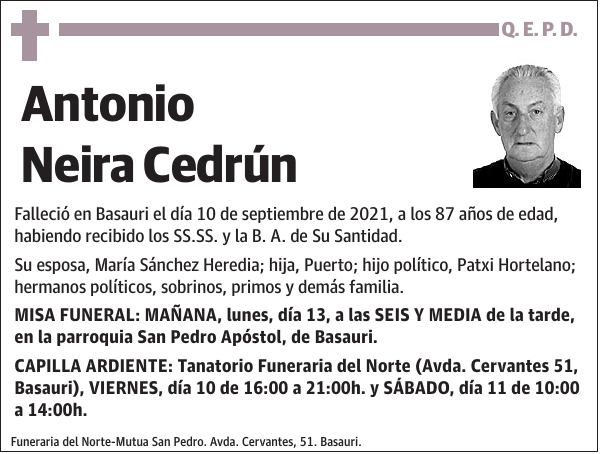 Antonio Neira Cedrún