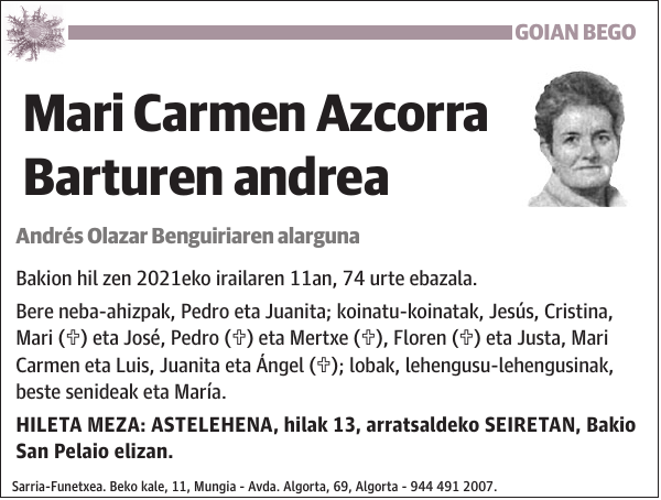 Mari Carmen Azcorra Barturen