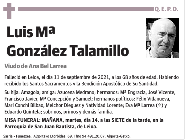 Luis Mª González Talamillo