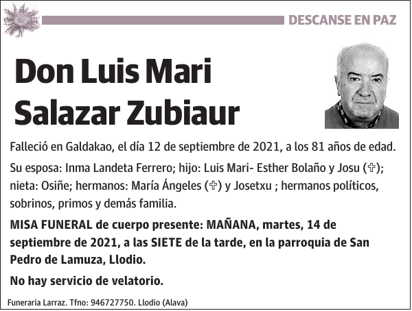 Luis Mari Salazar Zubiaur