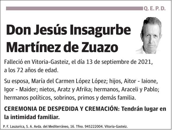 Jesús Insagurbe Martínez de Zuazo