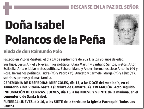 Isabel Polancos de la Peña