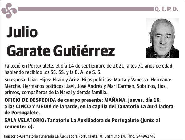 Julio Garate Gutiérrez