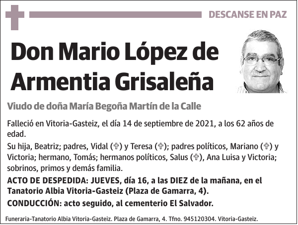 Mario López de Armentia Grisaleña