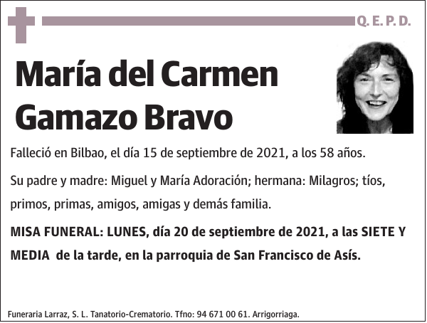 María del Carmen Gamazo Bravo