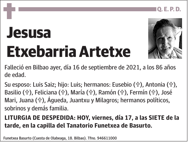 Jesusa Etxebarria Artetxe