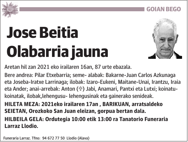 Jose Beitia Olabarria