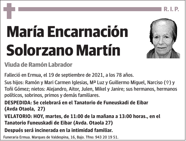 María Encarnación Solorzano Martín