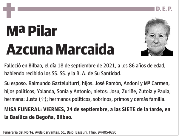 Mª Pilar Azcuna Marcaida