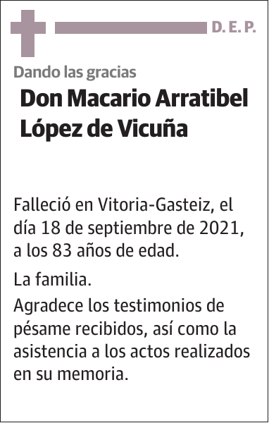 Macario Arratibel López de Vicuña