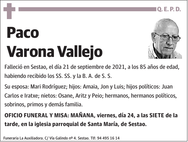 Paco Varona Vallejo