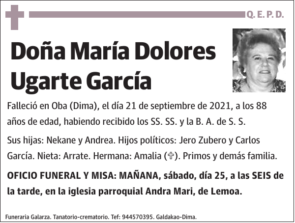 María Dolores Ugarte García